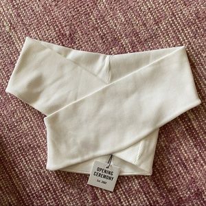 Opening Ceremony Off the Shoulder Crop Tee